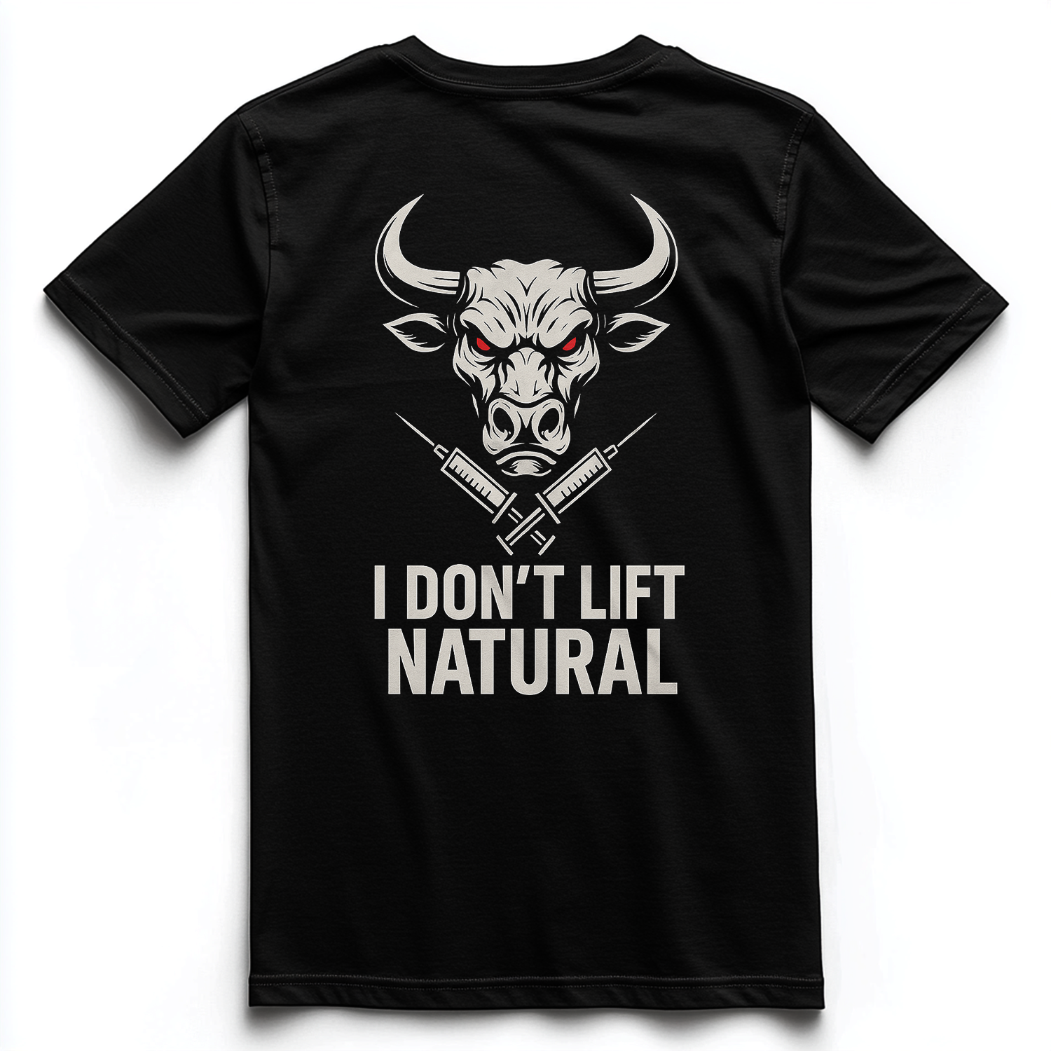 I DON'T LIFT NATURAL Unisex Premium Shirt (Backprint)