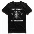 RENTE IST KNAPP ICH GEH PLÜNDERN Unisex Premium Shirt (Frontprint)