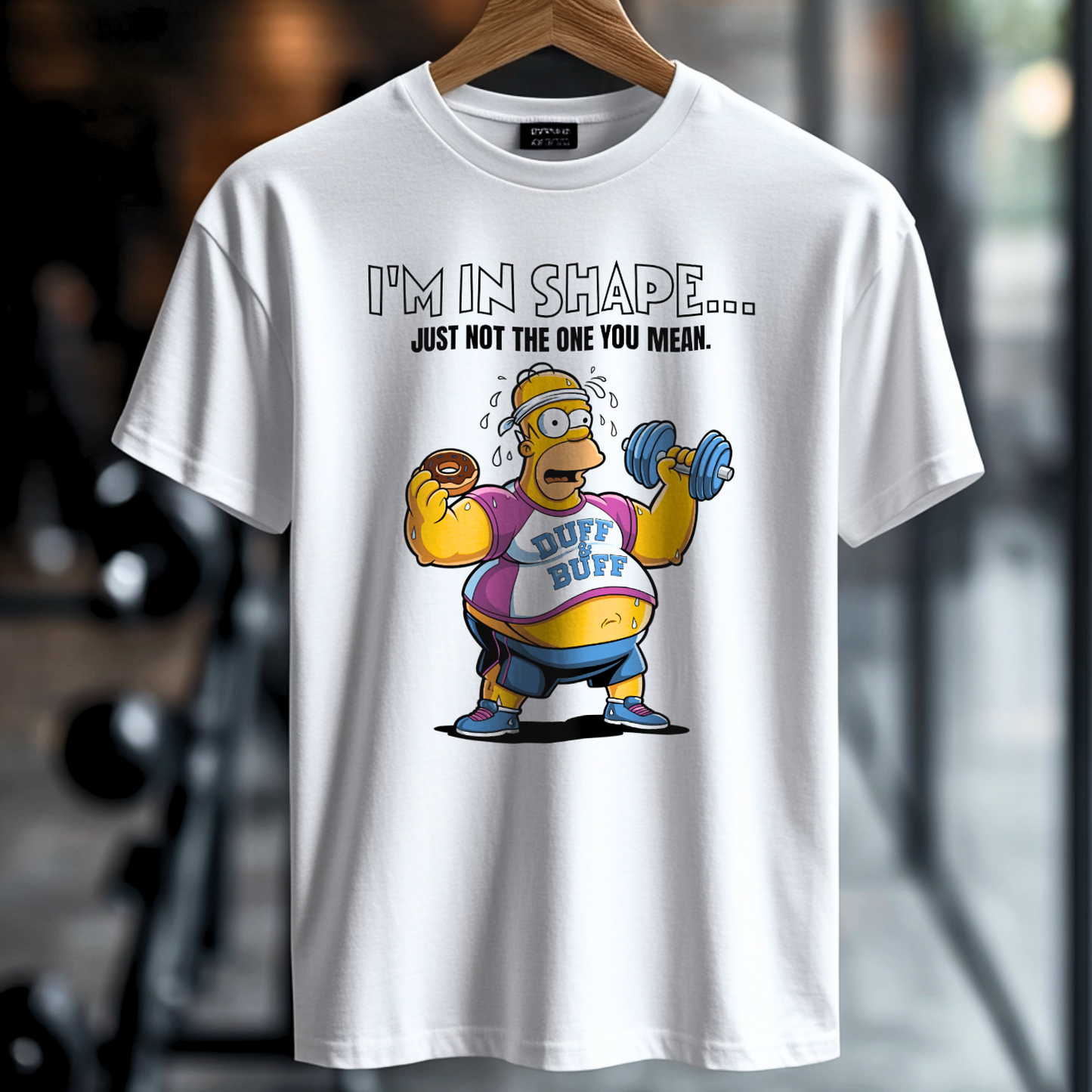 I'M IN SHAPE... Unisex oversized shirt (front print)