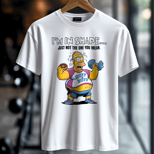 I'M IN SHAPE... Unisex oversized shirt (front print)