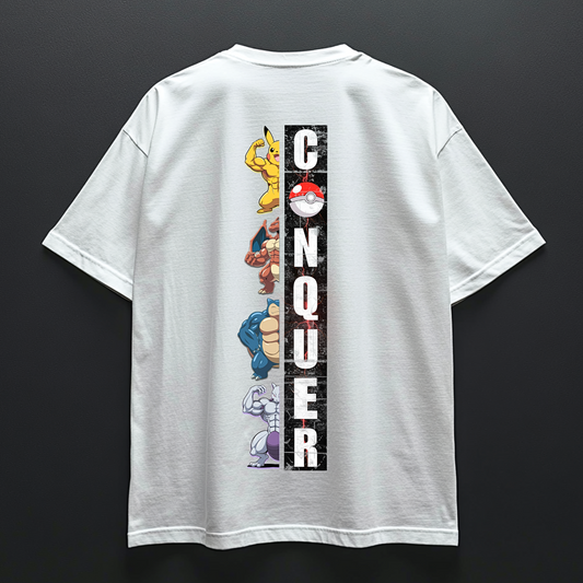 CONQUER Unisex Oversized Shirt (Backprint)