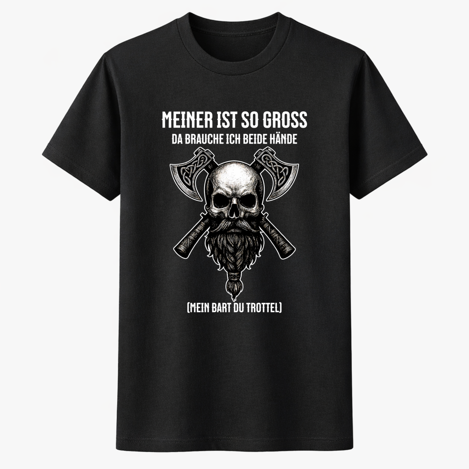MEINER IST SO GROß Premium Unisex Shirt (Frontprint)