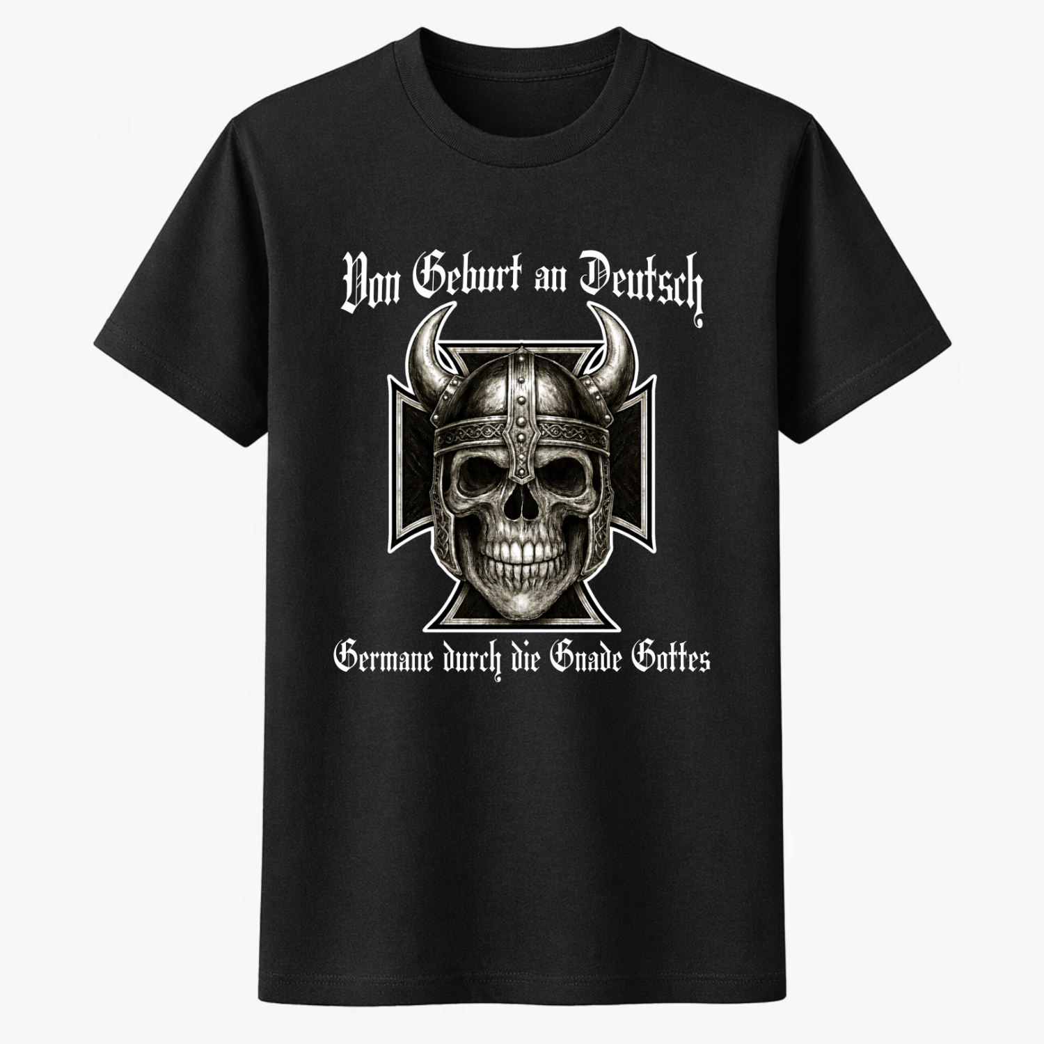 VON GEBURT AN DEUTSCH Unisex Premium Shirt (Frontprint)