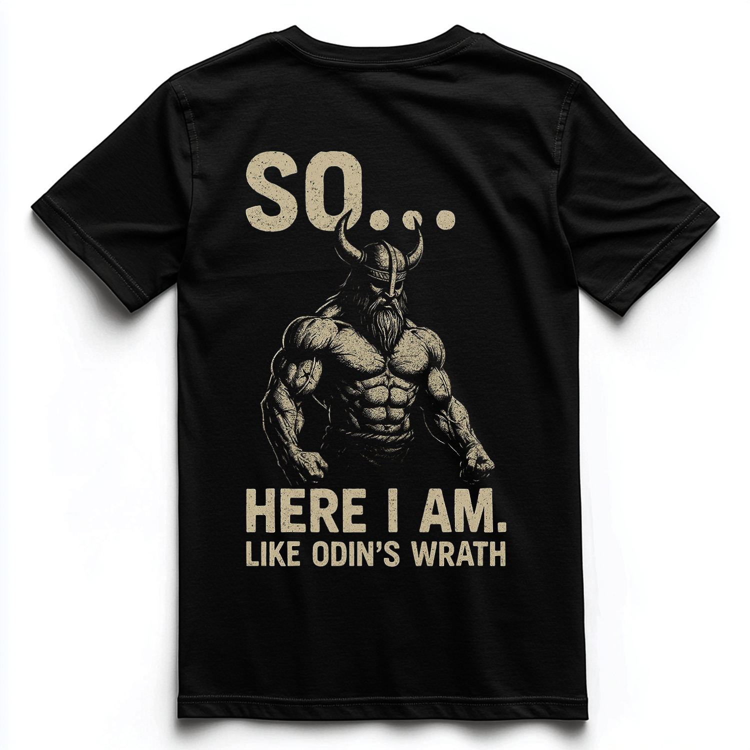 SO... HERE I AM Unisex Premium Shirt (Backprint)