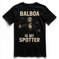 BALBOA IS MY SPOTTER Unisex Premium Shirt (Backprint)