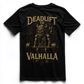 DEADLIFT TO VALHALLA Unisex Premium Shirt (Backprint)