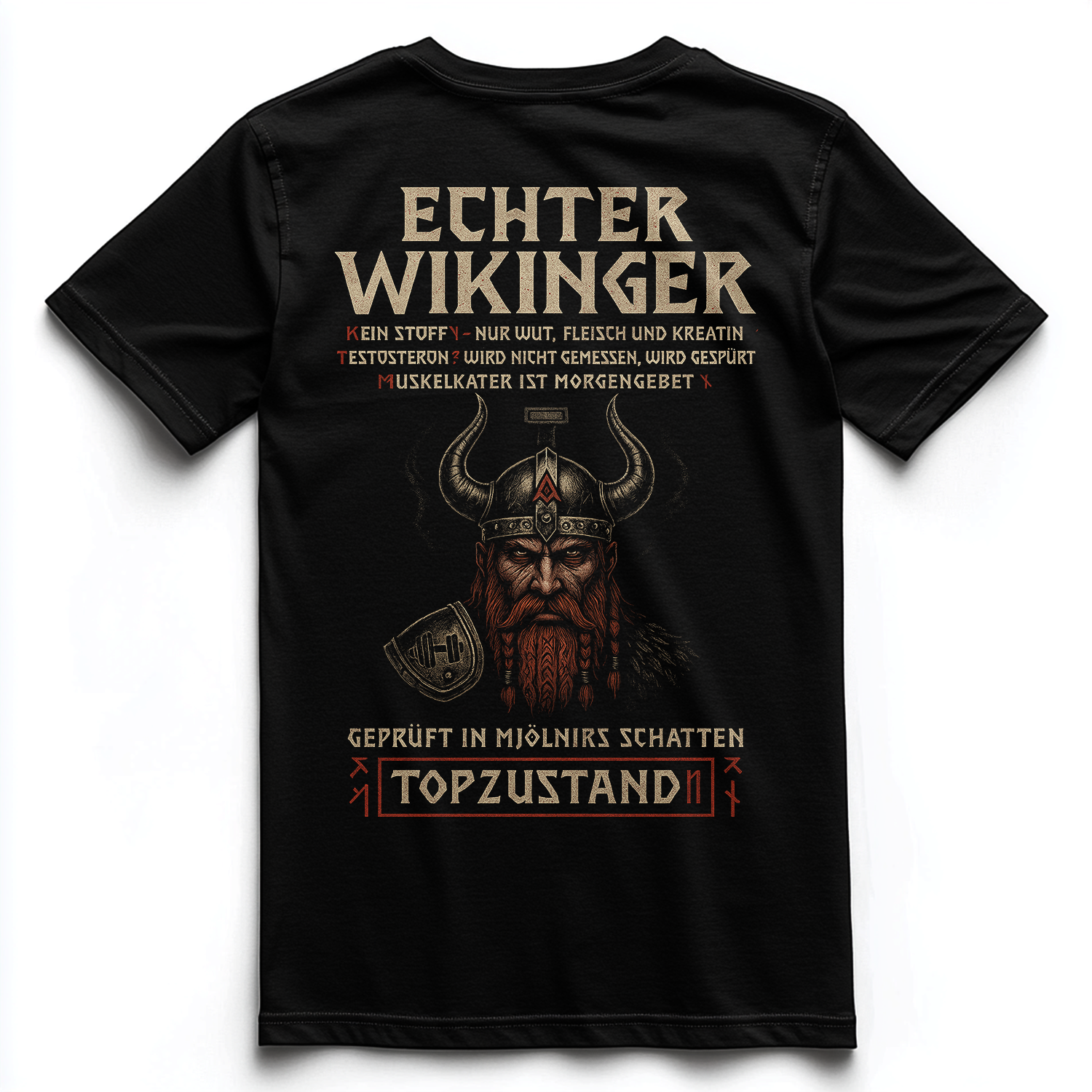 ECHTER WIKINGER Unisex Premium Shirt (Backprint)