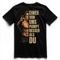 EINER VON UND PUMPT BESSER ALS DU Unsiex Premium Shirt (Backprint)