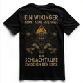 A VIKING KNOWS NO SENTENCE PAUSE Unsiex Premium Shirt (Backprint)