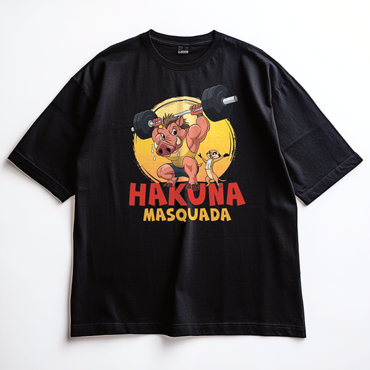 HAKUNA MASQUADA Unisex Oversized Shirt (Front Print)