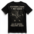 ICH PUMPE LIEBER MIT ODIN Unisex Premium Shirt (Backprint)