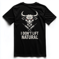 I DON'T LIFT NATURAL Unisex Premium Shirt (Backprint)