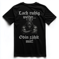 KEEP LAUGHING, ODIN COUNTS Unisex Premium Shirt (Backprint)