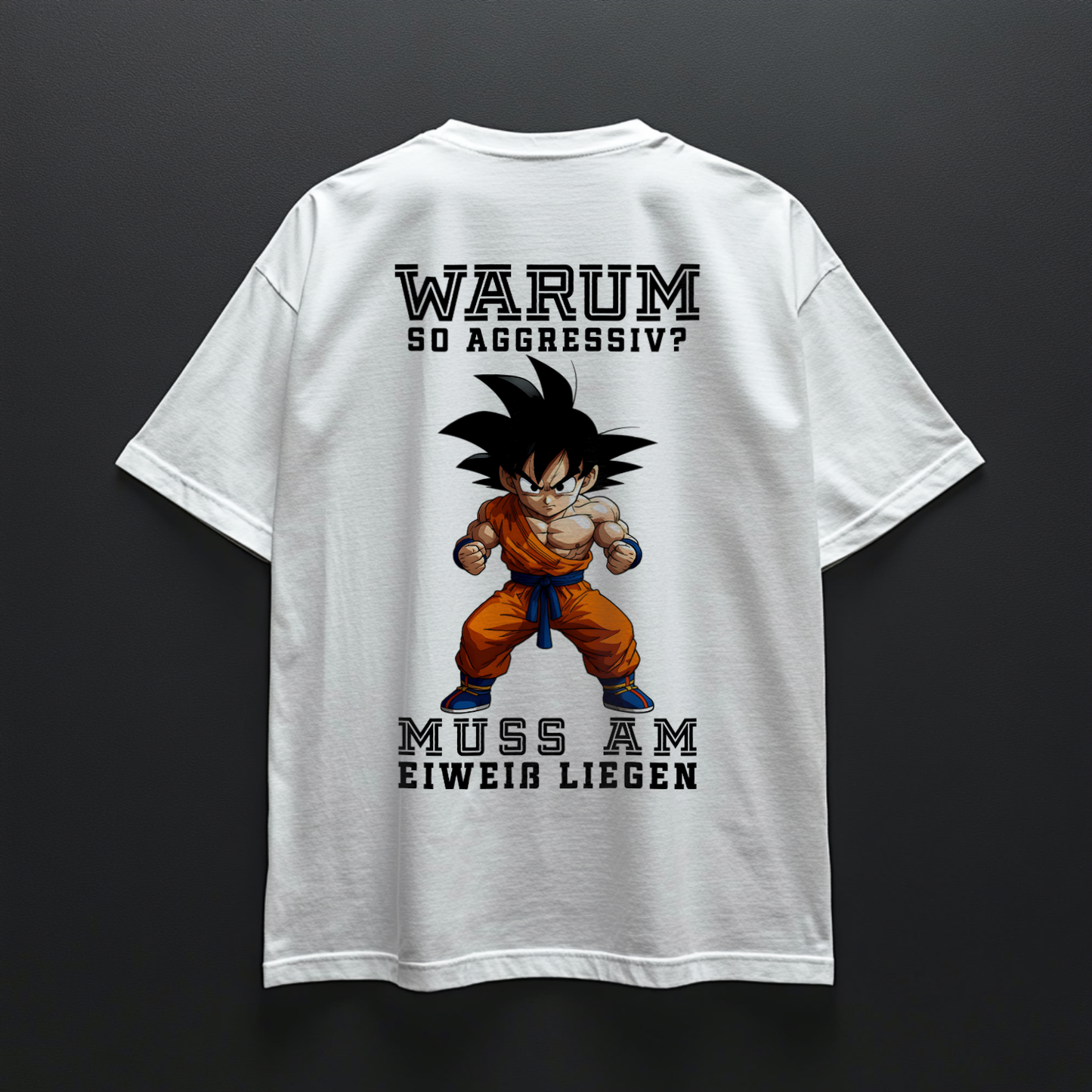MUST BE THE PROTEIN Unisex Oversized Shirt (Backprint)
