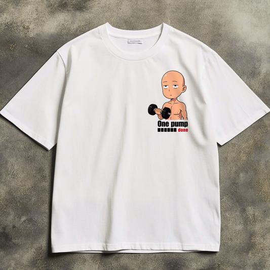 ONE PUMP... Unisex oversized shirt (front print)