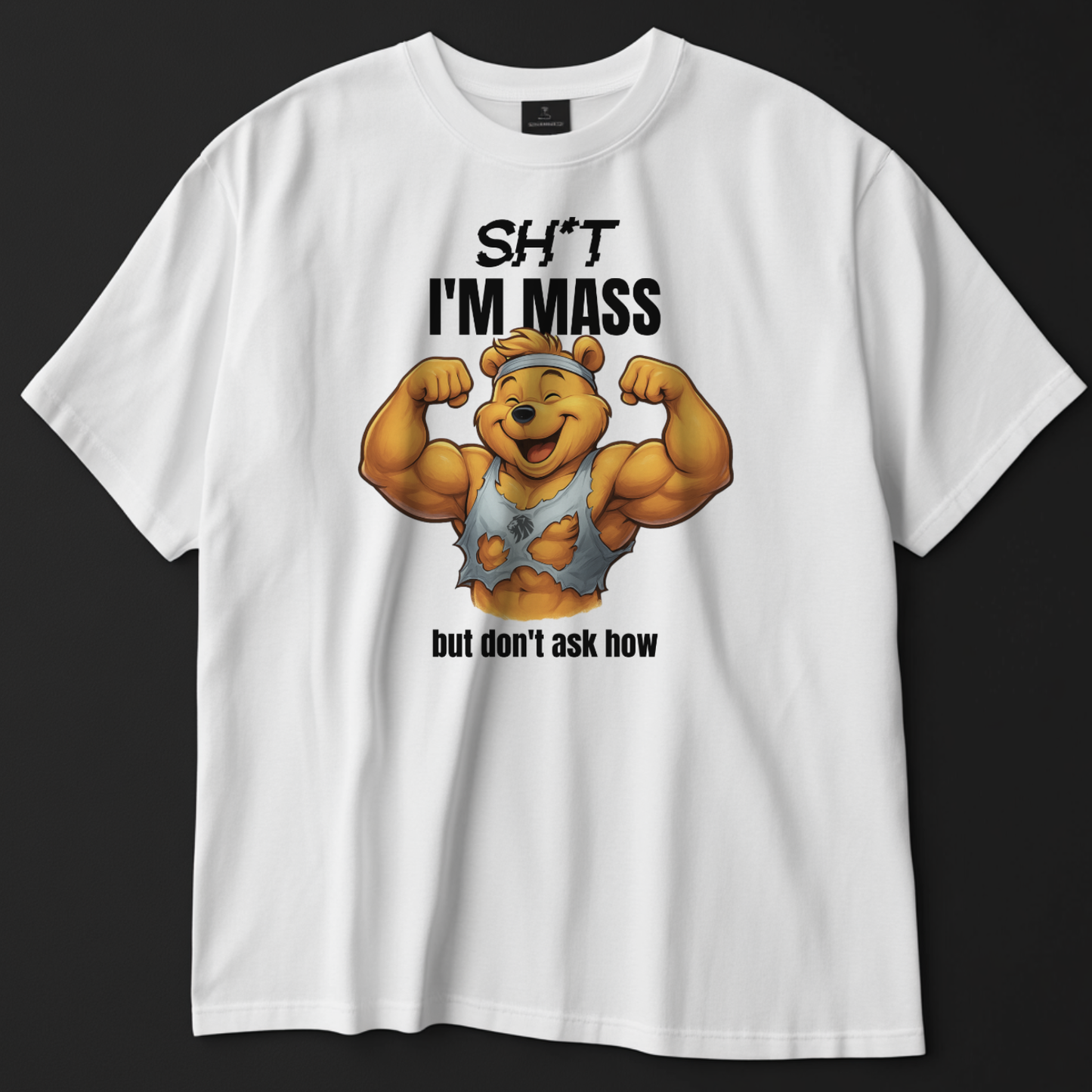 SH*T I'M MASS Unisex Oversized Shirt (Front Print)