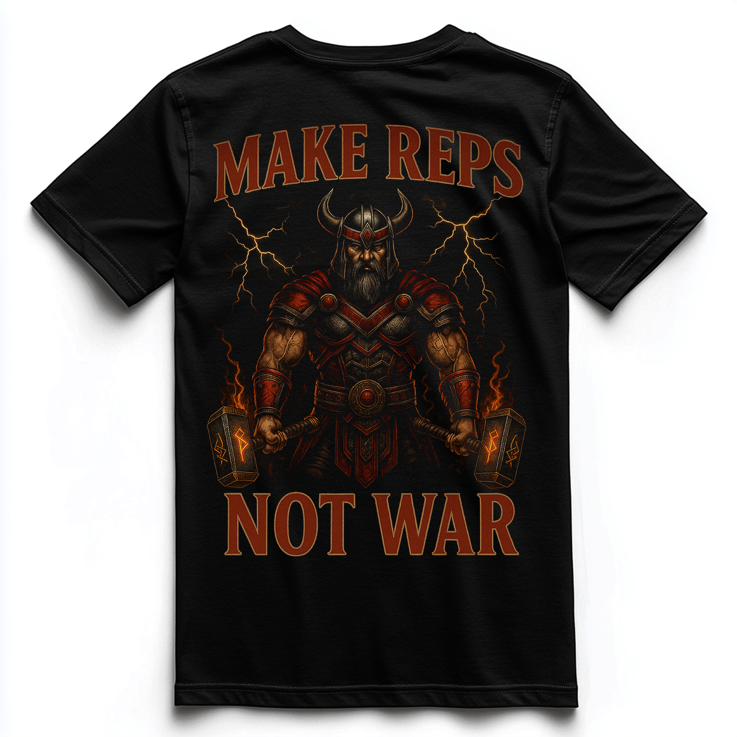 MAKE REPS NOT WAR Unisex Premium Shirt (Backprint)