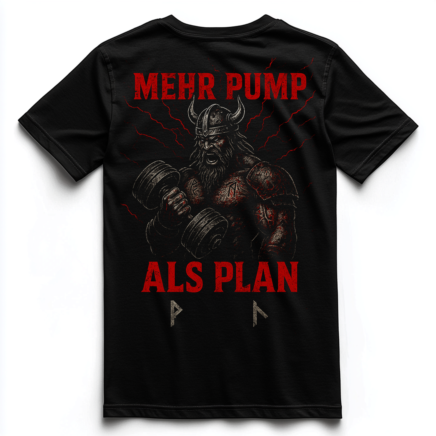 MEHR PUMP ALS PLAN Unisex Premium Shirt (Backprint)