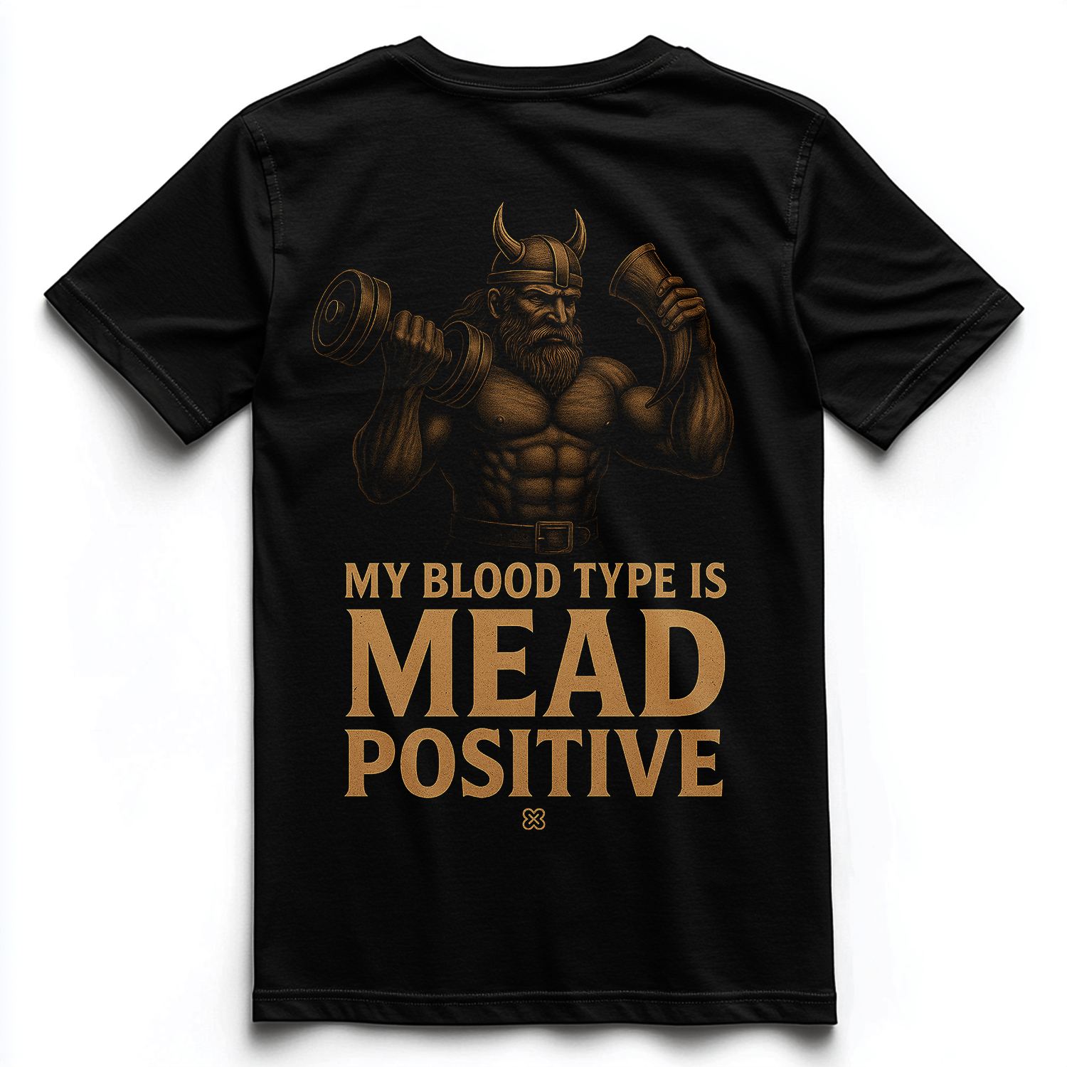 MY BLOOD TYPE IS MEAD POSITIVE Unisex Premium Shirt (Backprint)