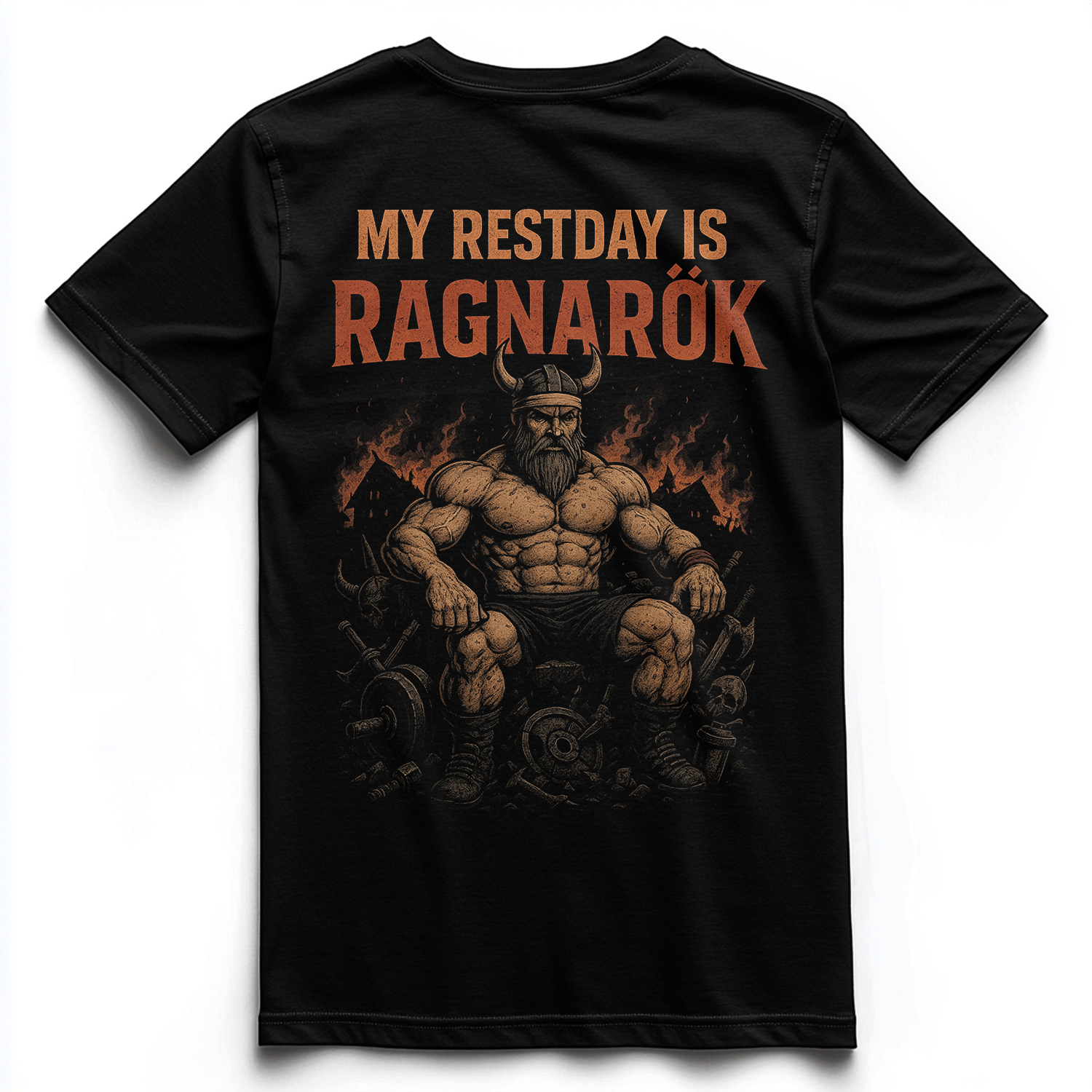 MY RESTDAY IS RAGNARÖK Unisex Premium Shirt (Backprint)