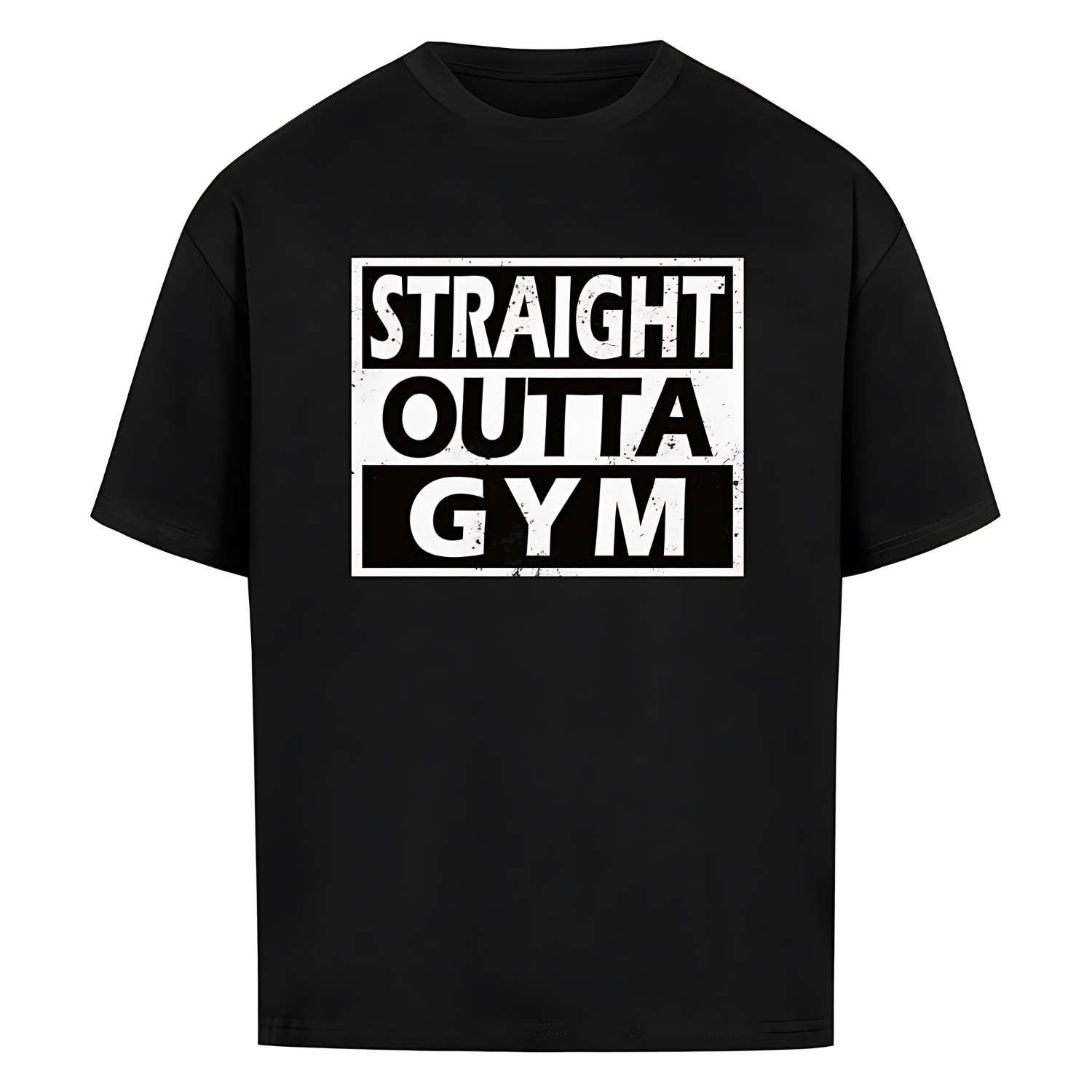 STRAIGHT OUTTA GYM Unisex Oversized Shirt (Frontprint)