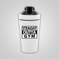 STRAIGHT OUTTA GYM Edelstahl Shaker