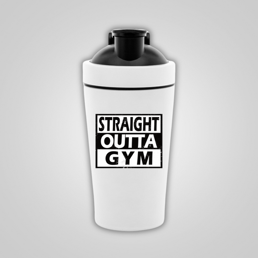 STRAIGHT OUTTA GYM stainless steel shaker