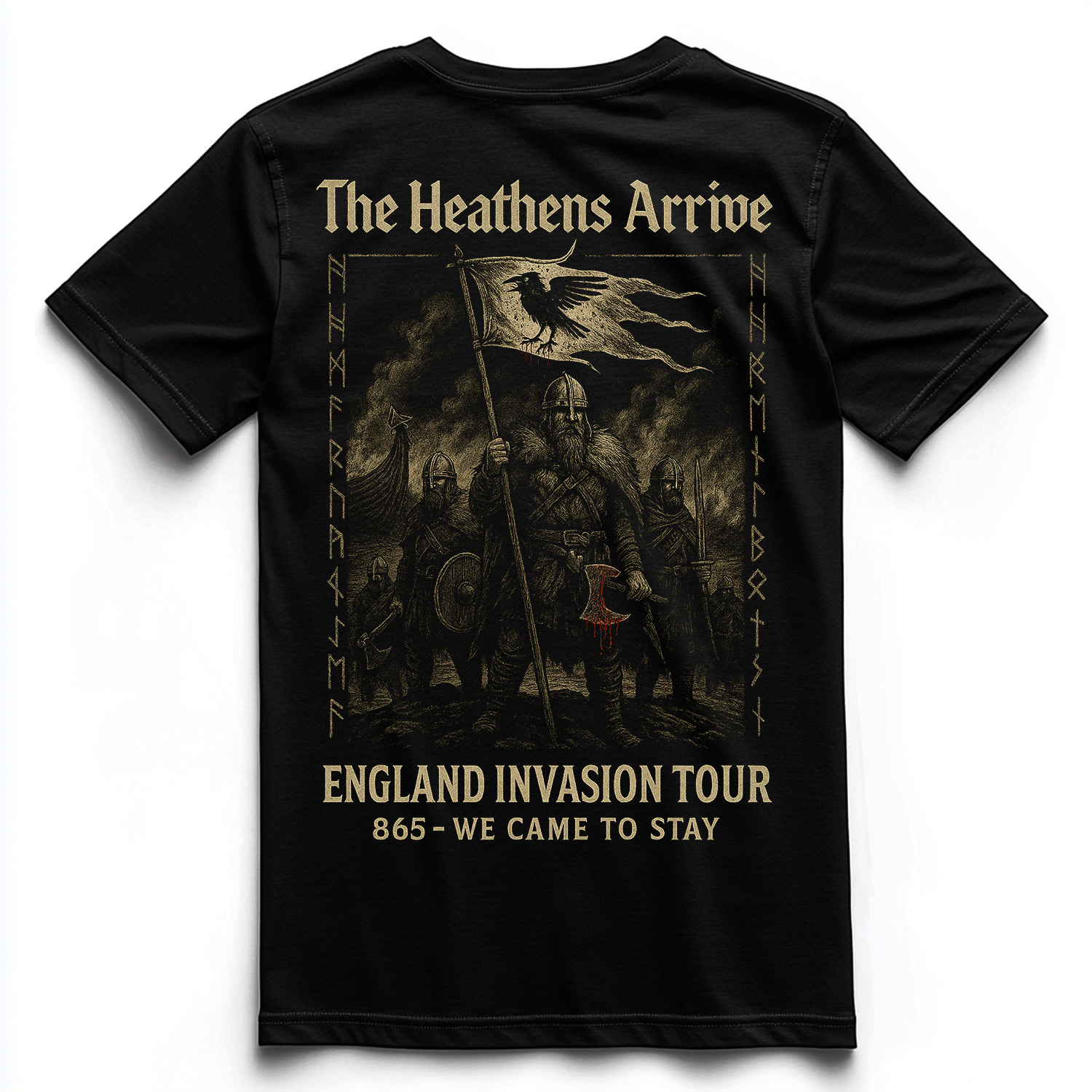 ENGLAND INVASION TOUR Unisex Premium Shirt (Backprint)