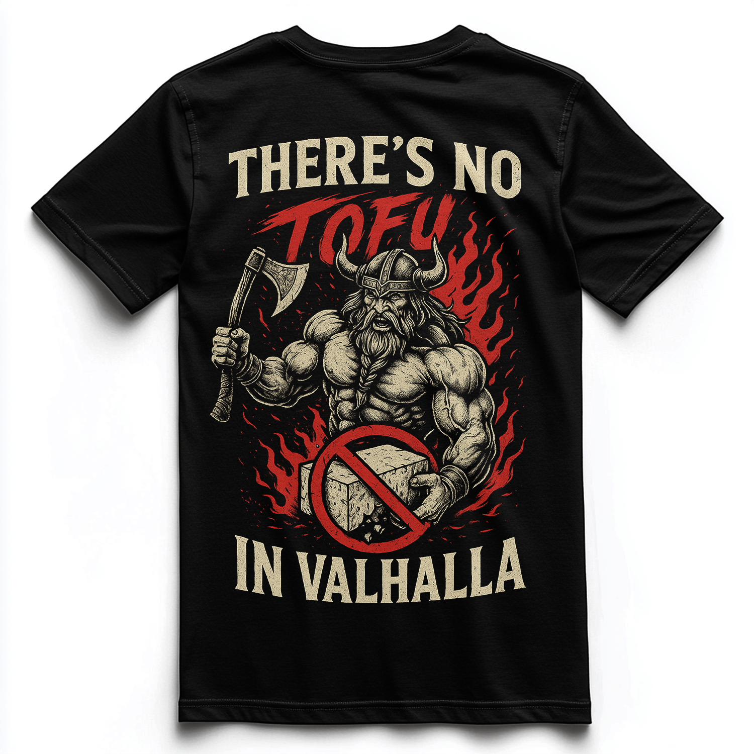 THERE'S NO TOFU Unise Premium Shirt (Backprint)