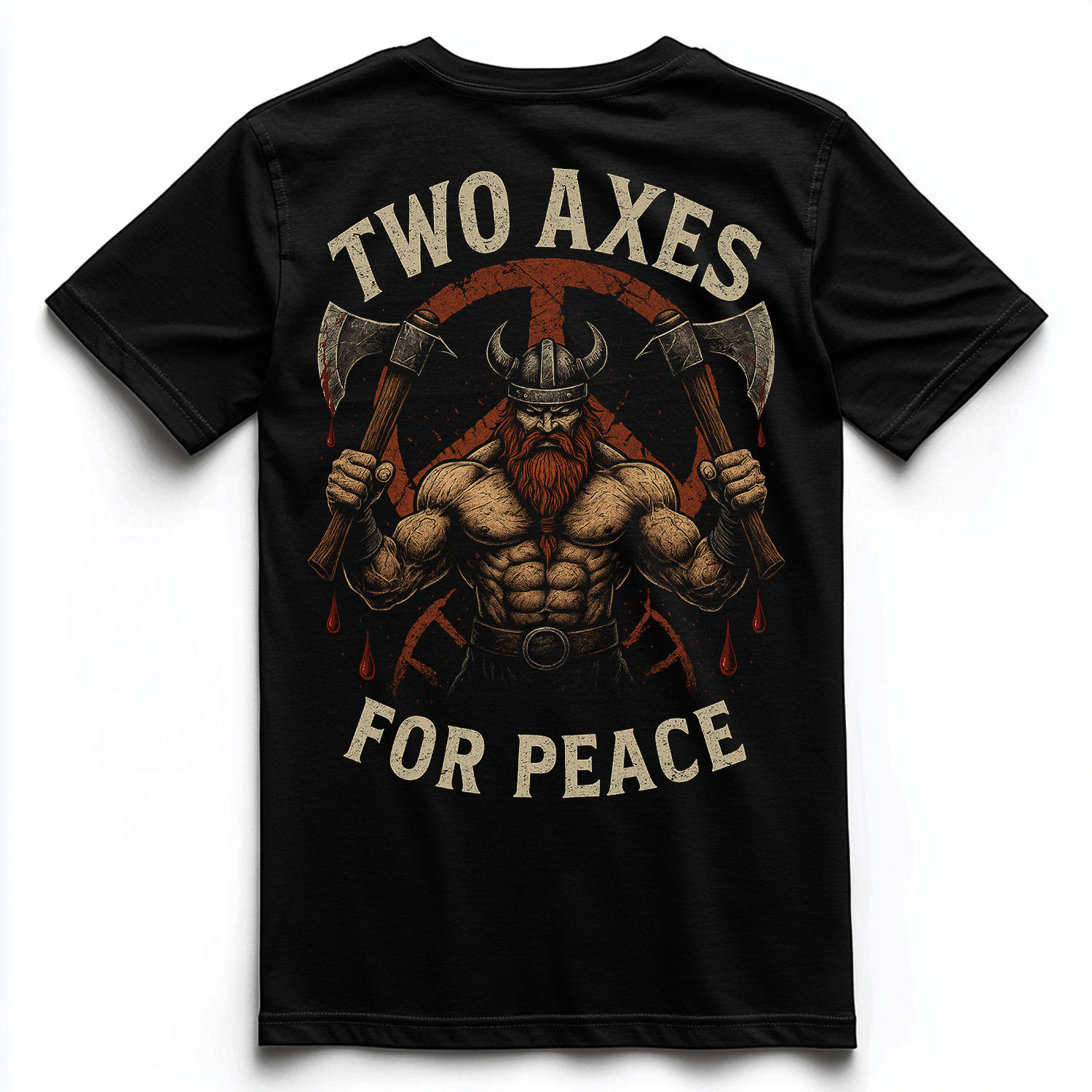 TWO AXES FOR PEACE Unisex Premium Shirt (Backprint)