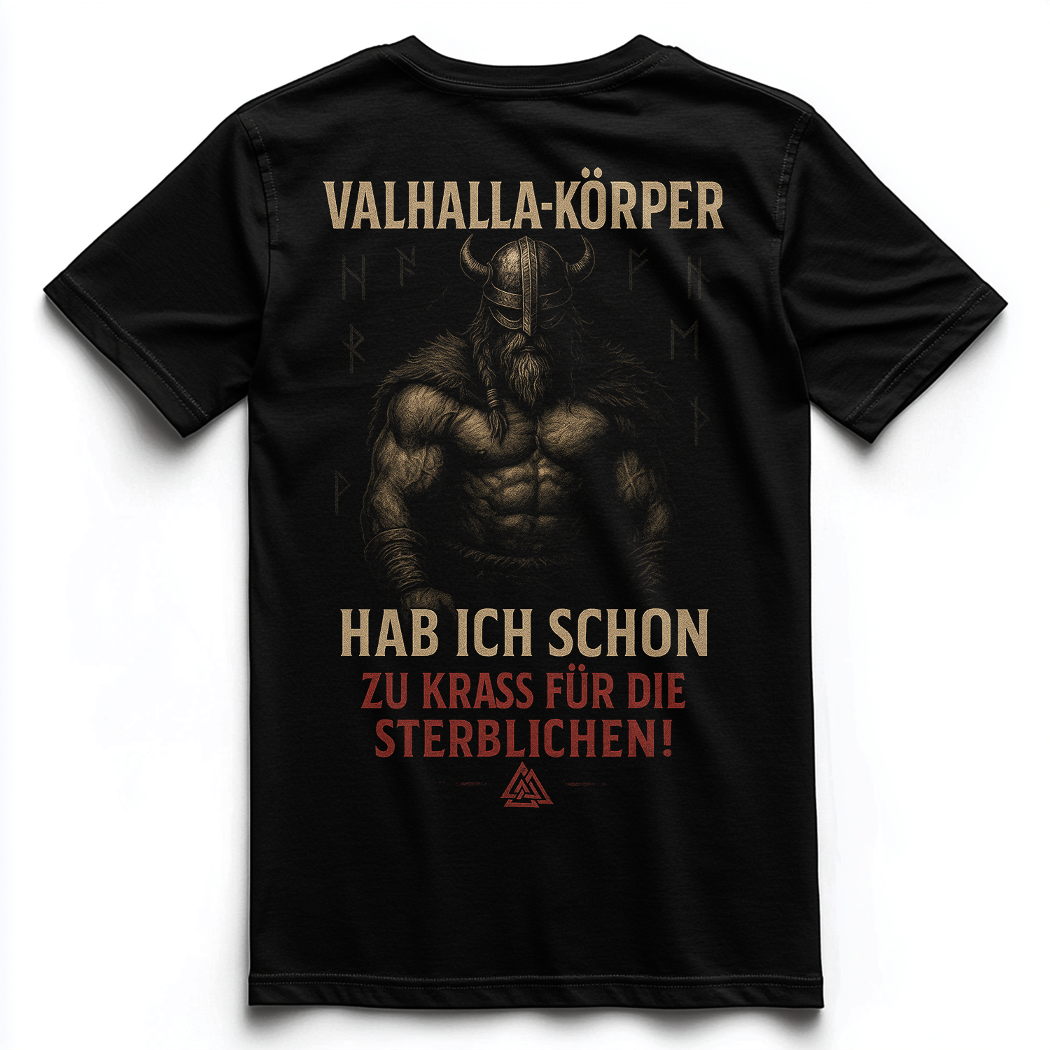 VALHALLA KÖRPER HAB ICH SCHON Unisex Premium Shirt (Backprint)
